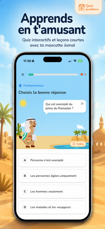 Quiz interactifs avec Jamal
